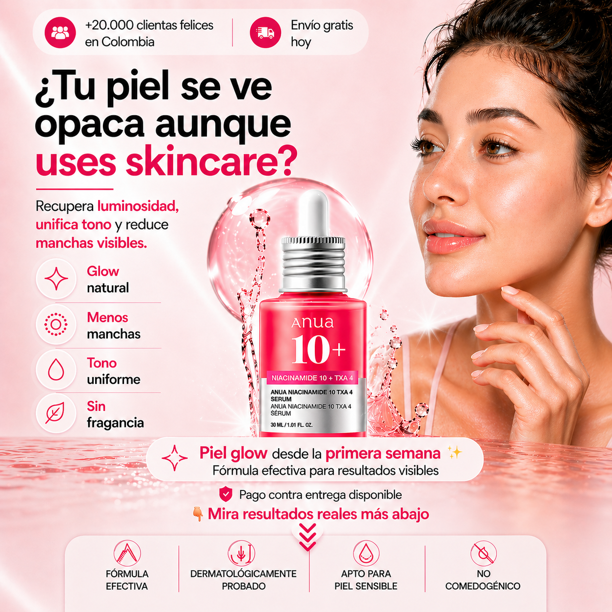 ANUA 10+ SERUM: Glow Coreano para tu piel 💖✨