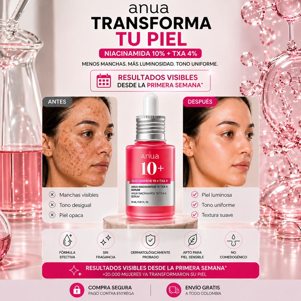 ANUA 10+ SERUM: Glow Coreano para tu piel 💖✨