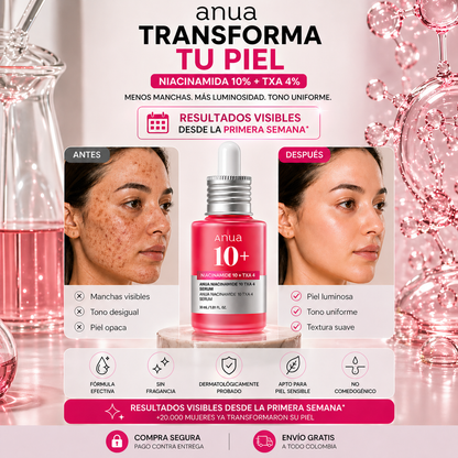 ANUA 10+ SERUM: Glow Coreano para tu piel 💖✨